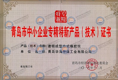 10.Certificate of Specialized New Product (Technology) for Small and Medium Sized Enterprises in Qingdao