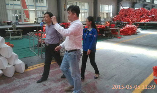 Brazilian customers visit Qingdao Huahai