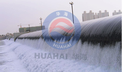 龙王橡胶坝---河道上一道靓丽风景线