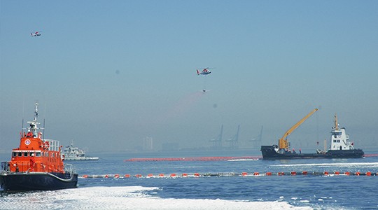 2007年6月5日，参加渤海溢油应急演习